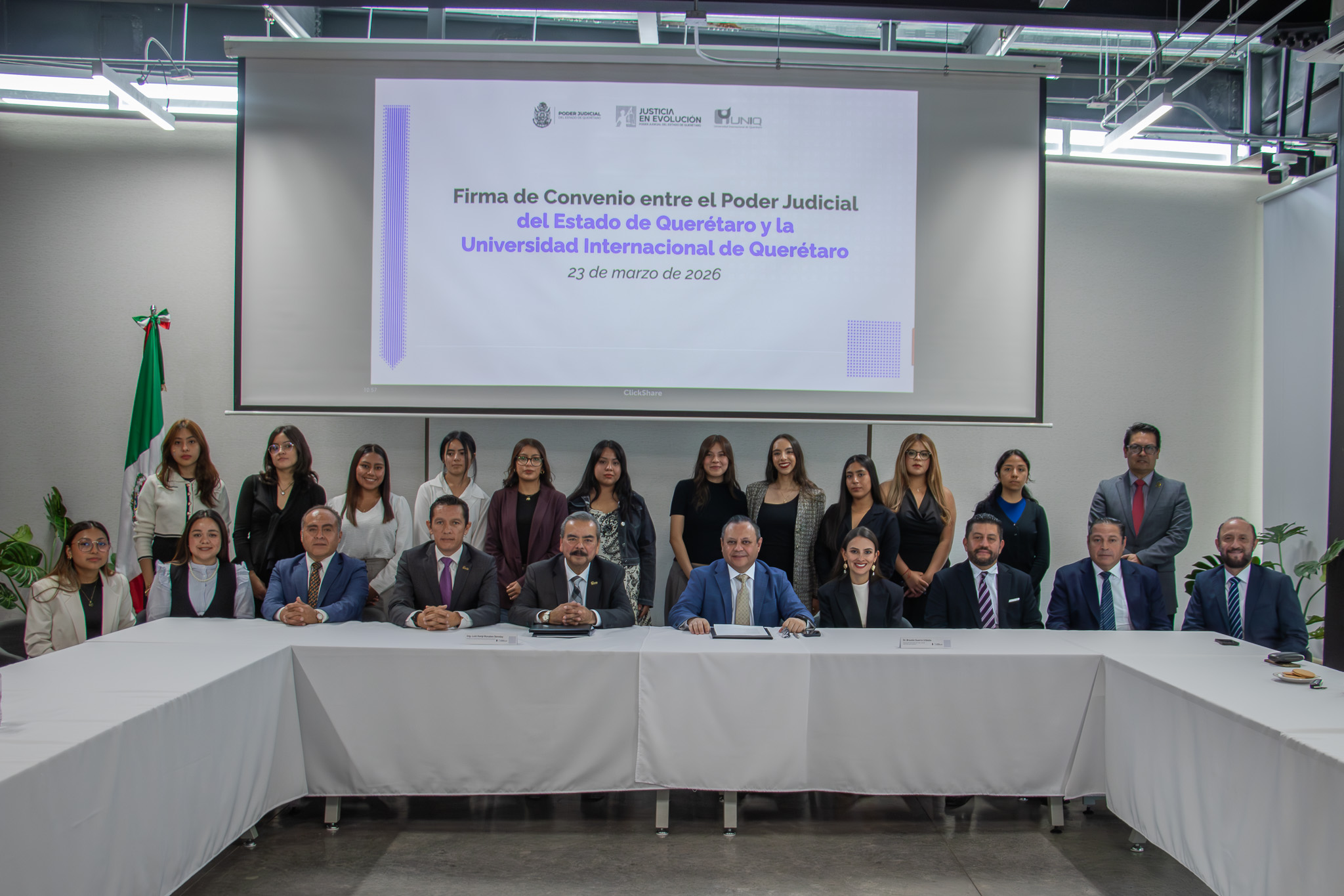 Firma del convenio de colaboración con el Poder Judicial del Estado de ...